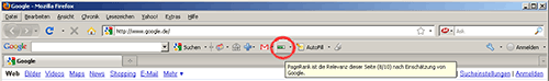 Pagerank Toolbar